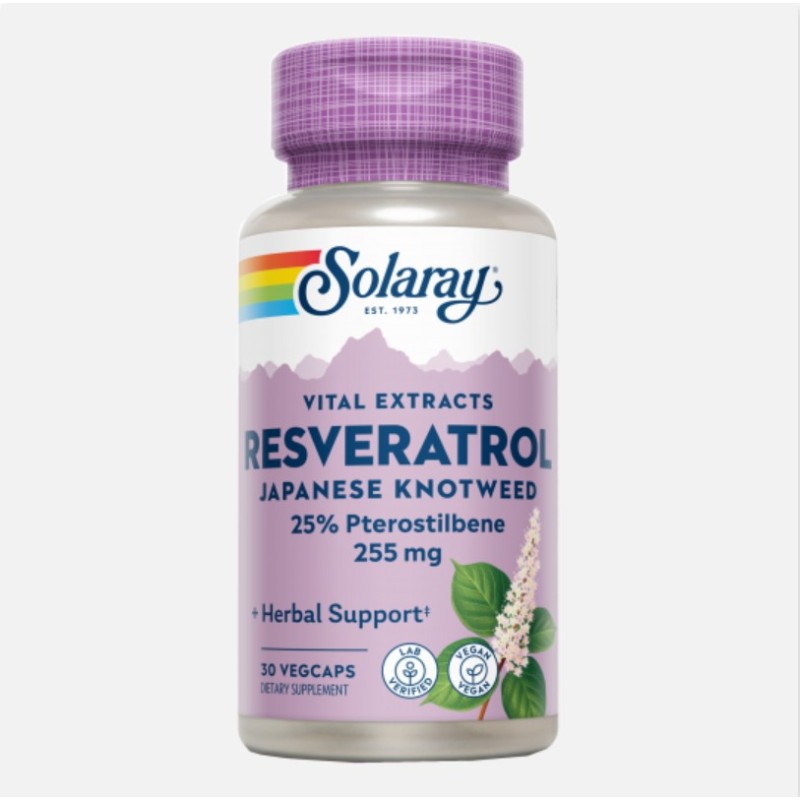 Solaray Super Resveratrol 255mg 30 vegan caps