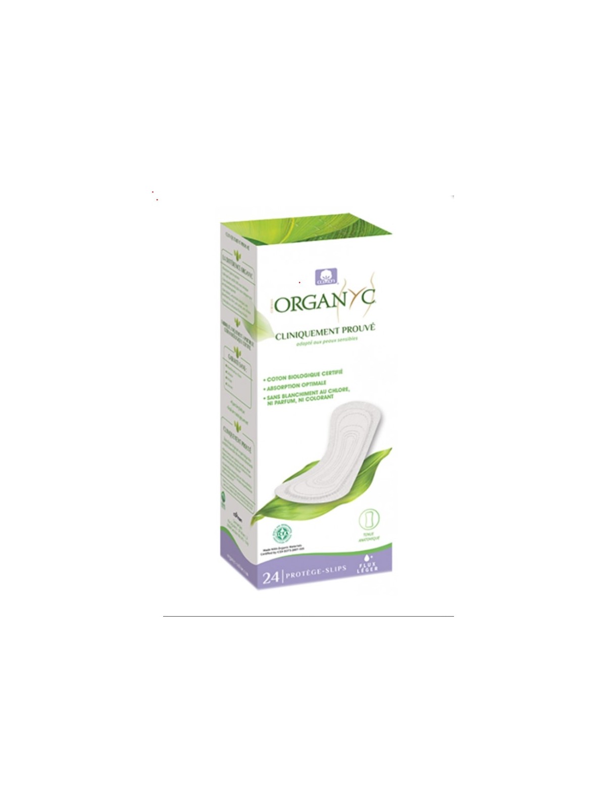 ORGANYC Salvasilps de bolsillo algodón orgánico 100% 24 uds