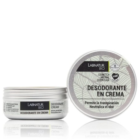 Cosmética Natural Certificada. Permite la transpiración y neutraliza el olor. Producto natural certificado, ecológico y vegano.
